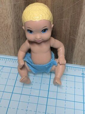 Mattel Fisher Price Loving Family Baby Blond Hair Plastic Replacement Part Piece